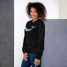 Load image into Gallery viewer, FLOATIE WHALE crewneck sweatshirt