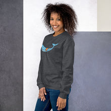 Load image into Gallery viewer, FLOATIE WHALE crewneck sweatshirt