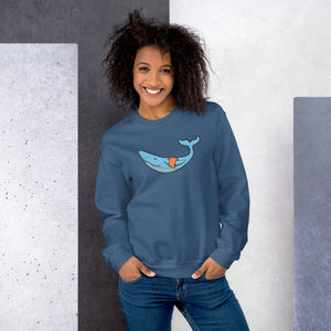 FLOATIE WHALE crewneck sweatshirt