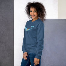 Load image into Gallery viewer, FLOATIE WHALE crewneck sweatshirt