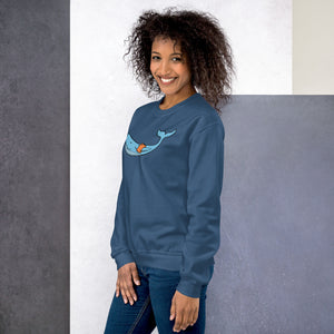 FLOATIE WHALE crewneck sweatshirt