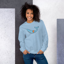 Load image into Gallery viewer, FLOATIE WHALE crewneck sweatshirt