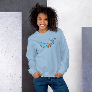 FLOATIE WHALE crewneck sweatshirt