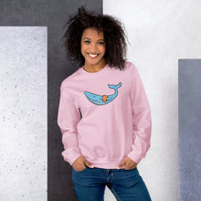 Load image into Gallery viewer, FLOATIE WHALE crewneck sweatshirt