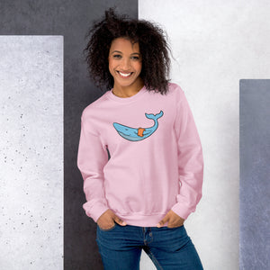 FLOATIE WHALE crewneck sweatshirt