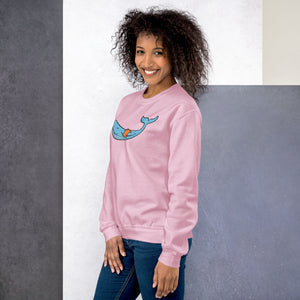 FLOATIE WHALE crewneck sweatshirt