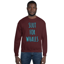 Load image into Gallery viewer, SLUT FOR WHALES crewneck sweater