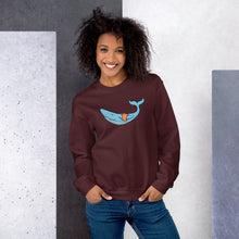 Load image into Gallery viewer, FLOATIE WHALE crewneck sweatshirt