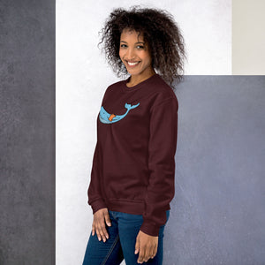 FLOATIE WHALE crewneck sweatshirt