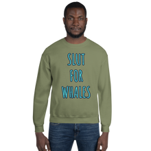 Load image into Gallery viewer, SLUT FOR WHALES crewneck sweater