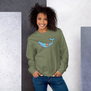 FLOATIE WHALE crewneck sweatshirt