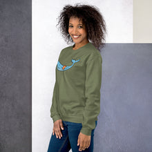 Load image into Gallery viewer, FLOATIE WHALE crewneck sweatshirt