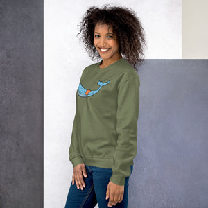 FLOATIE WHALE crewneck sweatshirt