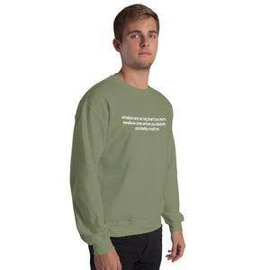 absolutely probably crewneck sweatshirt