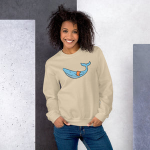 FLOATIE WHALE crewneck sweatshirt