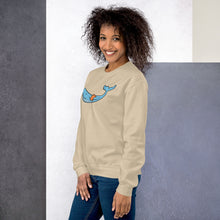 Load image into Gallery viewer, FLOATIE WHALE crewneck sweatshirt