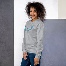 Load image into Gallery viewer, FLOATIE WHALE crewneck sweatshirt