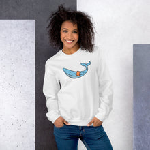 Load image into Gallery viewer, FLOATIE WHALE crewneck sweatshirt