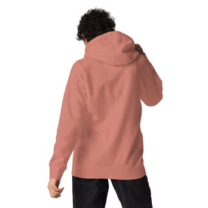 BIG WHALE HOODIE - PINK STITCH - EMBROIDERED