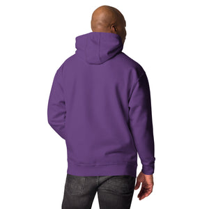 BIG WHALE HOODIE - PURPLE STITCH - EMBROIDERED