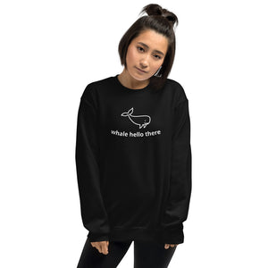 whale hello there crewneck